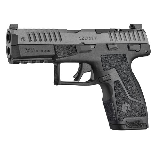 CZ Duty 4.0C, 9mm, 4" Barrel, Optic Ready, Black, Manual Safety, 2x10rd Mags