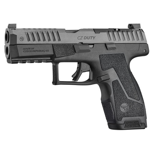 CZ Duty 4.0C, 9mm, 4" Barrel, Optic Ready, Black, 2x15rd Mags