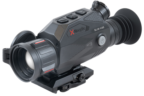 NOCPIX Slim L35 Thermal Imaging Sight, 3.5X35mm, 12 Micron, 384x288, Multiple Reticles, Black, Quick Detach Mount