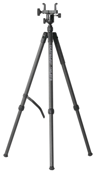 BOG Deathgrip Sherpa Tripod, Carbon Fiber, Adjustable Deathgrip Clamp, Ball Head, Matte