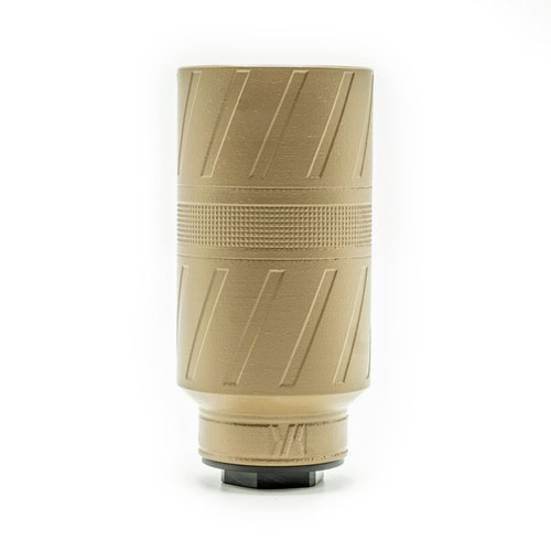 BANISH Speed K Suppressor 223 Rem | 5.56 NATO Full-Auto Rated, 4" OAL, Flat Dark Earth Cerakote Finish, 1/2/28 included, Hub Standard Mount (1.375X24)