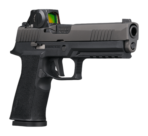 Sig Sauer P320 XTen, 10mm, 5" Bull Barrel, Black, Romeo-X SIG-LOC PRO Red Dot, X-RAY3 Sights, 2x15rd Mags
