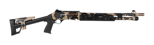 Panzer M4 Speed Pro, 12 Ga, 3" Chamber, 18.5" Ported Barrel, Flat Dark Earth Scorpion Camo, Bronze Titanium Accents, 5rd