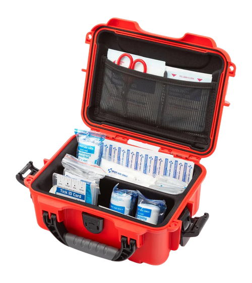 Nanuk 904 First Aid Kit Hard Case, NK-7 Resin, Red