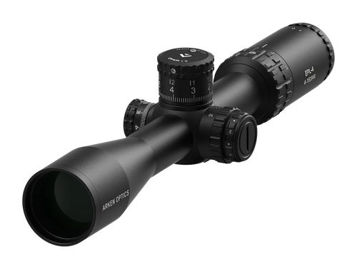 Arken Optics EPL4 4-16x44 FFP Scope, Illuminated VPR MIL Reticle, 30mm Tube, Zero Stop