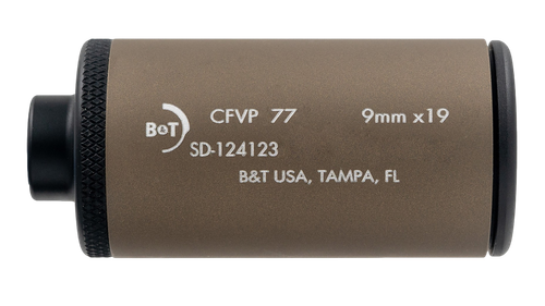 B&T DT Jet Mini Wipe Suppressor 9mm Coyote Tan 13.5x1 LH