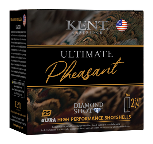 Kent Ultimate Pheasant, 12 Ga, 2-3/4", 1-3/8 oz, #4x6 Shot, 25rd Box