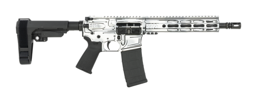 Shark Coast Tactical Anime-15 White, 5.56 NATO, 10.5" Threaded Barrel, M-Lok, SBA3 Brace, 30rd
