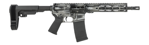 Shark Coast Tactical Anime-15 Black, 5.56 NATO, 10.5" Threaded Barrel, M-Lok, SBA3 Brace, 30rd