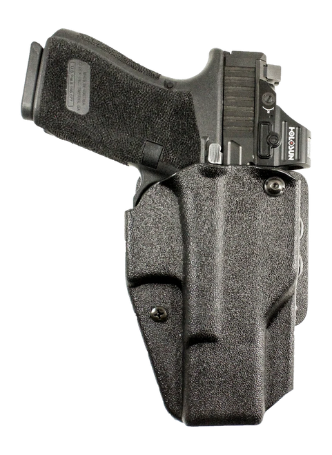 DeSantis Quick Trax OWB Holster, Fits Glock 17/19 with Red Dot, Left Hand, Black