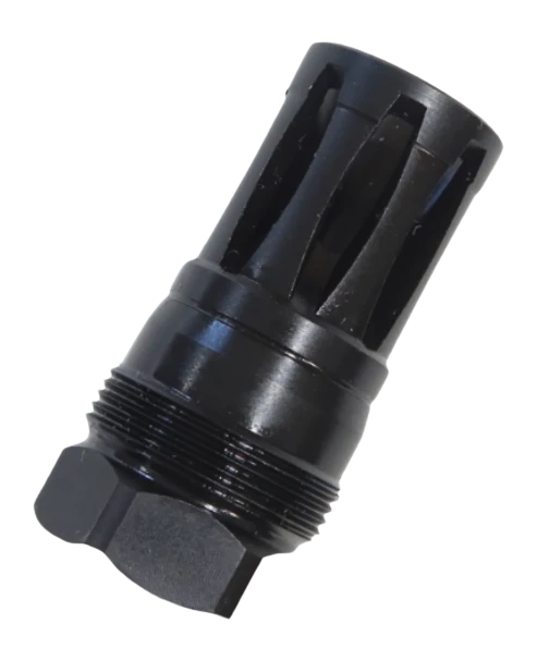 KAK Plan B A2 Flash Hider, 5.56 NATO, 1/2x28 Thread, .375" Bore, Black