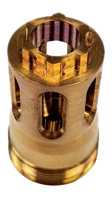 Fletcher Rifle Works Glasspack Flash Hider, SIG Taper Shoulder, 1/2"x28 Thread