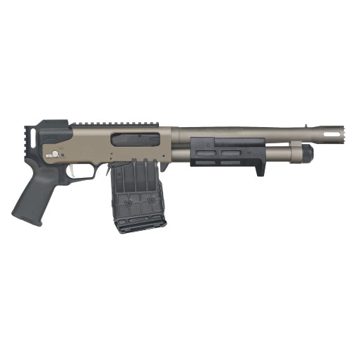Mossberg 590RM Breacher, AOW, 12 Ga, 11.5" Barrel, Cylinder Bore, Cerakote Tungsten Gray Finish, Magpul MOE Pistol Grip, 5 Rounds