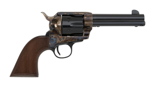 Pietta Great Western II Deluxe Californian, 45 Colt, 4.75" Barrel, Color Case Hardened, Checkered Walnut Grip, 6rd