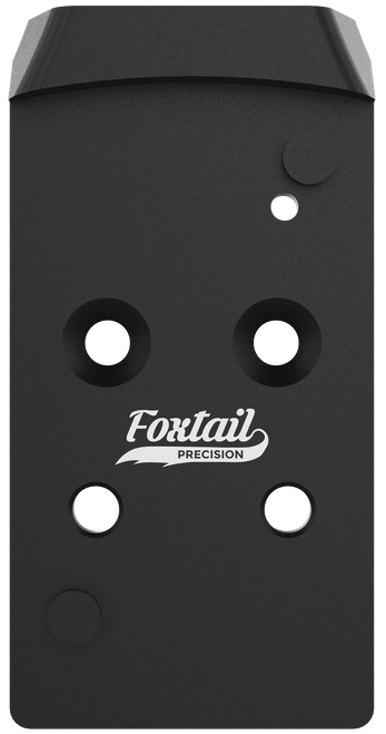 Foxtail Precision Rear Dovetail Optic Mount Plate, Fits CZ P10, Holosun 407K/507K Footprint, Black