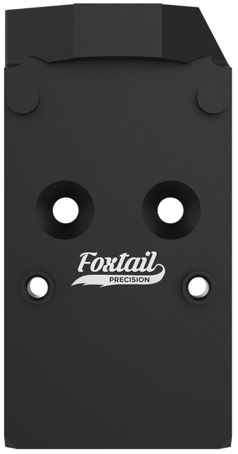Foxtail Precision Rear Dovetail Optic Mount Plate, Fits CZ Shadow, Holosun 407C/507C Footprint, Black