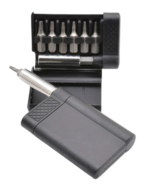 Ruko Knife Maintenance Torx Bit Set, T6 to T15 Bits, Nylon Case