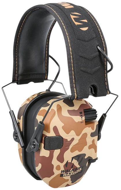 Walker's Razor Slim Electronic Earmuff, 23 dB, Duck Camo