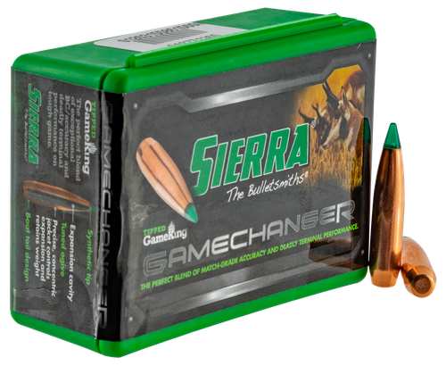 Sierra Tipped GameKing Bullets, 6.5mm .264, 130 Gr, Hollow Point Boat Tail, 50 per Box