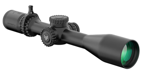 Swampfox Patriot II 6-24x50mm FFP Riflescope, 30mm Tube, Clean Cross MOA Reticle, Black