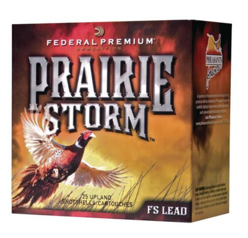 Federal Premium Prairie Storm FS Lead 12 Ga, 3", 1350 FPS, 1.625oz, 4 Shot, 25rd/Box