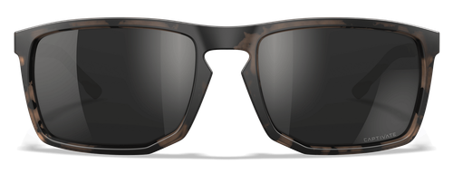 Wiley X Axe Captivate Polarized Safety Sunglasses, Black Mirror Lens, Matte Tortoise Brown Frame