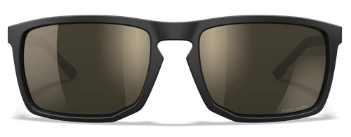 Wiley X Axe Captivate Polarized Safety Sunglasses, Tungsten Mirror Lens, Matte Black Frame