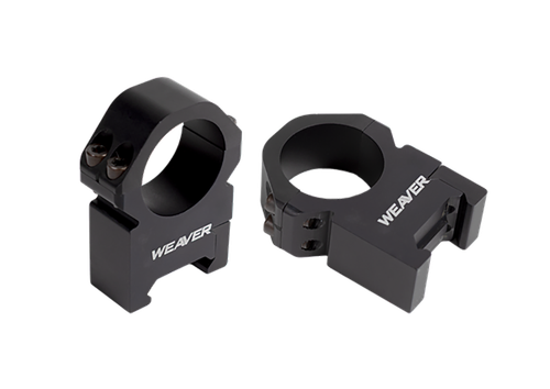 Weaver Precision Scope Rings, 30mm Tube, High, Matte Black