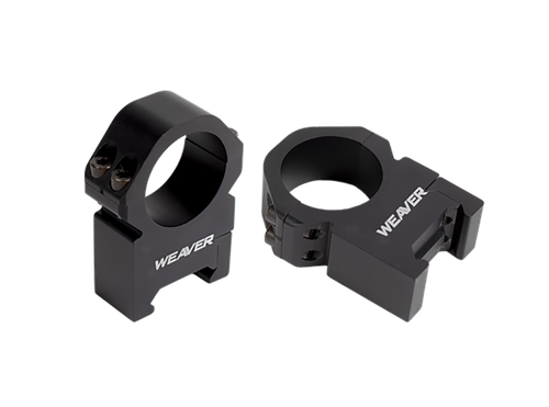 Weaver Precision Scope Rings, 30mm Tube, Low, Matte Black
