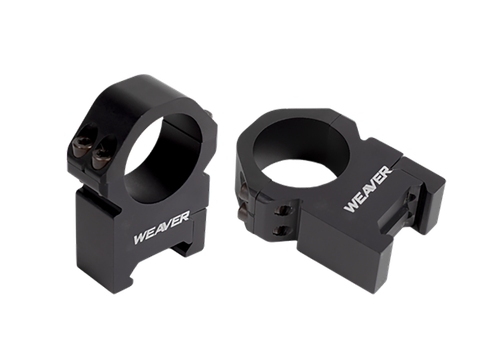 Weaver Precision Scope Rings, 30mm Tube, Extra High, Matte Black