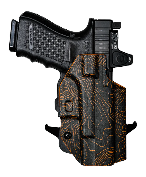 We The People Optic Ready IWB Holster, Fits Glock 43/43X, Right Hand, Topographic Orange