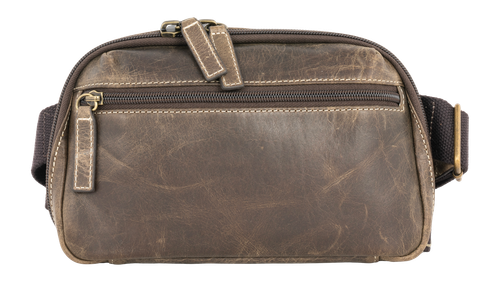 Gun Tote'n Mamas Mini Waist Pack Cross-Body Bag, Carmel Distressed Buffalo