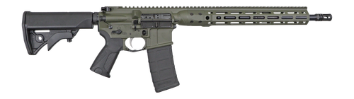 LWRC IC-DI, 300 Blackout, 16.1" Threaded Barrel, OD Green, M-LOK, 6-Position Stock, 30rd