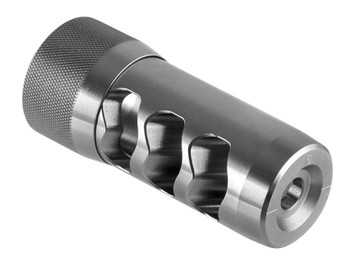 Area 419 Hellfire Muzzle Brake, 338 Cal, 1/2-28 Thread, Stainless Steel