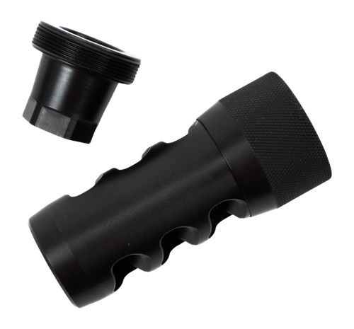 Area 419 Hellfire Muzzle Brake, 338 Cal, 1/2-28 Thread, Black