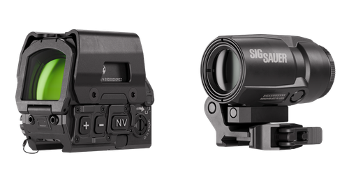 Sig Sauer Romeo8T-AMR 1x40 Red Dot Sight with Juliet5T-AMR 5x24 Magnifier, Black