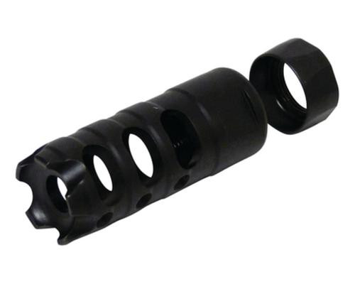 POF Rifles Three Chamber Muzzle Brake and Locknut Kit .308 Caliber Black