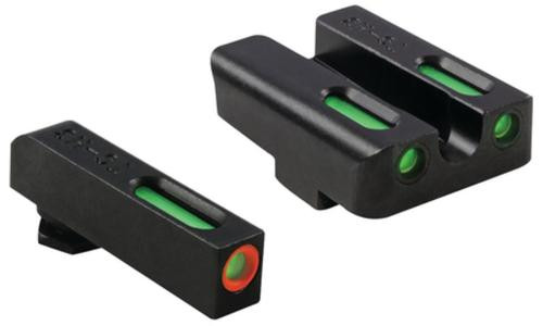 Truglo Brite-Site TFX Pro for Glock, Green Rear Green with Orange Focus Lock Front Sight Truglo Brite-Site TFX Pro for Glock, Green Rear Green with Orange Focus Lock Front Sight