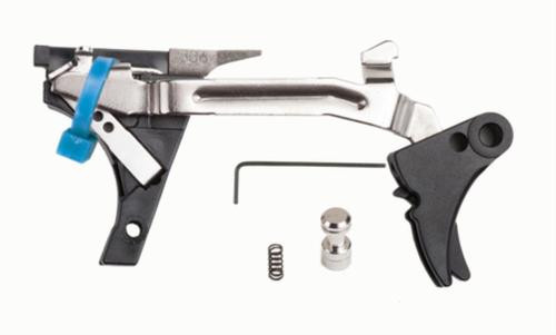 Zev Technologies Fulcrum Drop In Trigger Kit Black Trigger Pad with Black Safety for Gen 1/2/3 Glock 17/19/26/34
