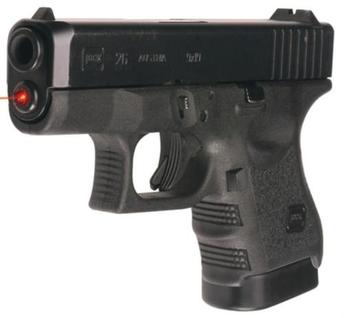 LaserMax Glock 26/27/33 Red 635nm 3mW .75"@25yds 20yds Range