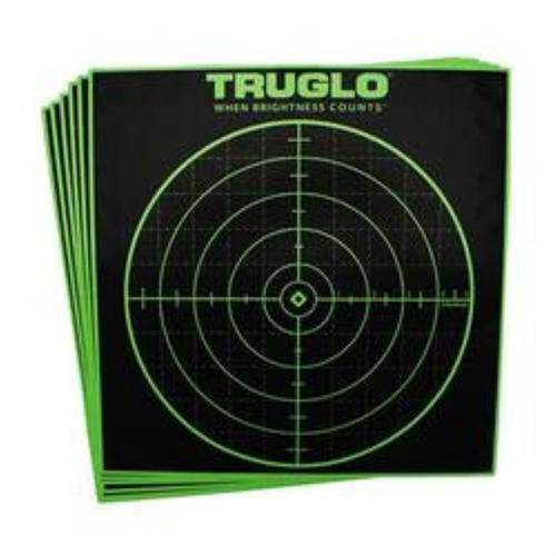 TruGlo 100 Yard Sight In Target 12x12 Fluorescent Green 12 Pack