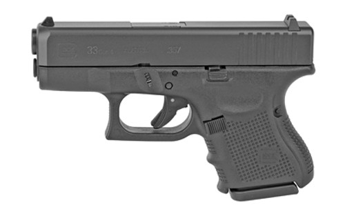 Glock, 33, Gen 4, Safe Action, Full Size Pistol, 357SIG, 3.42" Barrel, Polymer Frame, Matte Finish, Fixed Sights, 9Rd, 2 Magazines, Rebuilt, May or May Not Come With Night Sights
