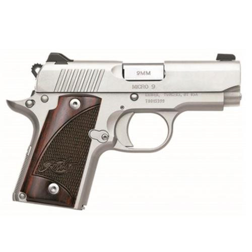 Kimber Micro 9 Stainless 9mm 3" Barrel, Rosewood Grips 6 Rd Mag
