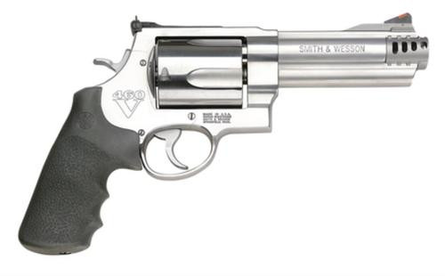 Smith & Wesson Model 460XVR 460 S&W, 5" Barrel,Stainless Steel Frame, Satin Stainless Finish, Adjustable rear Sight, Rubber Grip, 5 Rounds