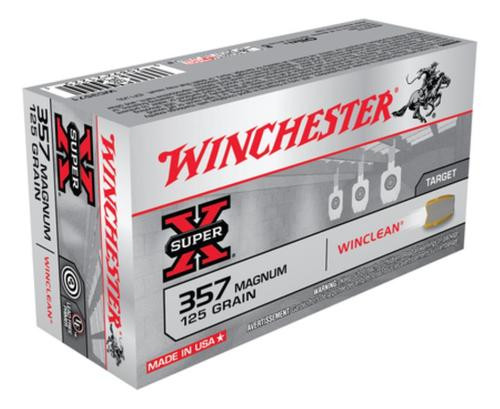 Winchester Clean 357 Rem Mag Jacketed Soft Point 125gr, 50Box/10Case