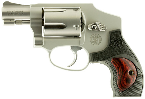 Smith & Wesson 642 PC .38 Special, 1 7/8" Barrel, Custom Grip, Matte Silver, 5rd