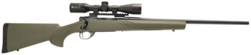 Legacy Howa/Hogue Package 7mm-08 Remington 22" Barrel Blue Finish Hogue Overmolded Stock Green Finish Nikko Stirling Panamax 3-9x40mm Riflescope With Rings/Base 5rd
