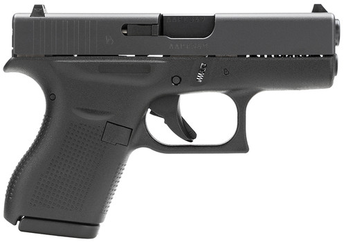 Glock 42 Gen 3 380 ACP, 3.25" Barrel, Black, Fixed Sights, 6rd