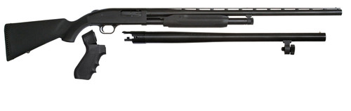 Mossberg 500 3-in-1 12 Ga, 3" Chamber 28" Barrel, Black, 2 Barrels & Pistol Grip Kit, 5rd