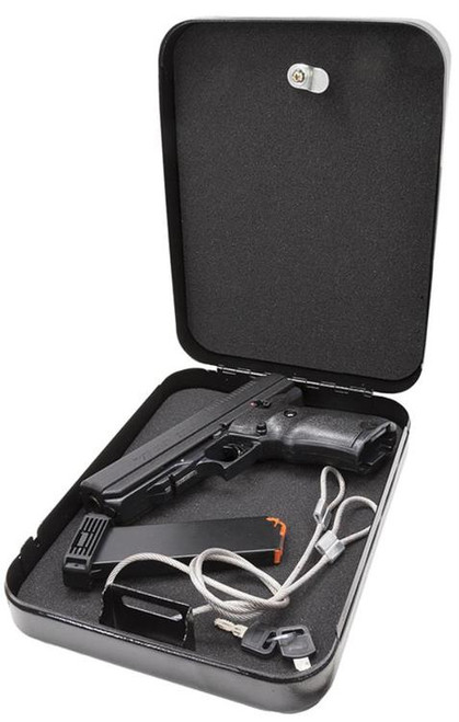 Hi-Point Home Security Pack 45 ACP Handgun 4.5" Barrel, Black Poly, Lock Box, 9rd